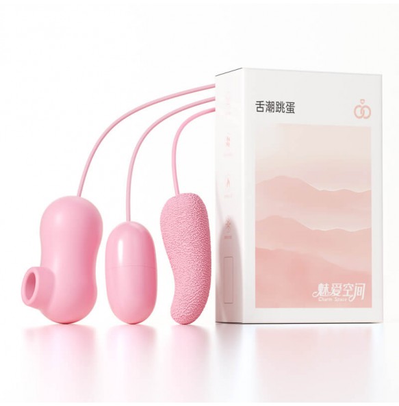MIKJ - Pleasure Tongue Suction Triple Vibrating Egg (USB Power Supply)